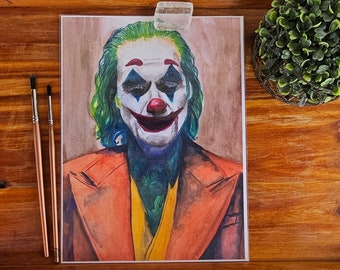 Joking man painting | Digital Download | bat man comic book art |
