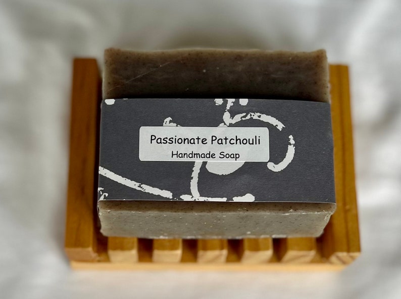 Passionate Patchouli Soap, vegan soap, mom gift, Nova Scotia soap, moisturizing soap, Halifax soap, Canada soap, patchouli soap, NS soap image 4