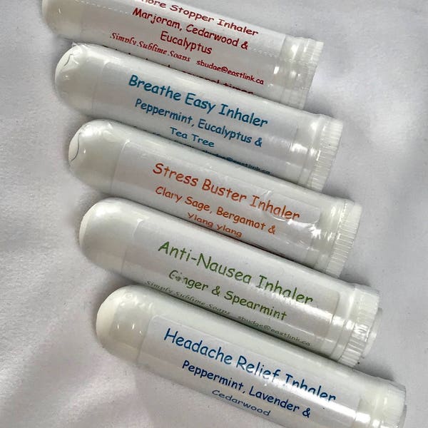 Aromatherapy Inhaler, essential oil inhaler, aromatherapy, Halifax inhaler, NS inhaler, Canada inhaler, inhaler, headache, nausea, mom gift