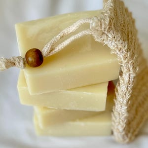 Unscented Shea Butter Jojoba Soap: Natural Vegan Bar for Sensitive Skin image 1