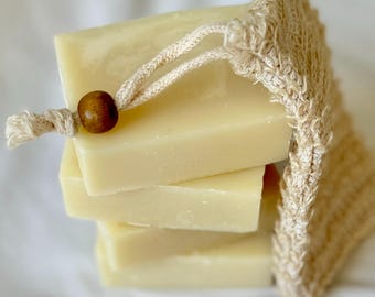 Unscented Shea Butter Jojoba Soap: Natural Vegan Bar for Sensitive Skin