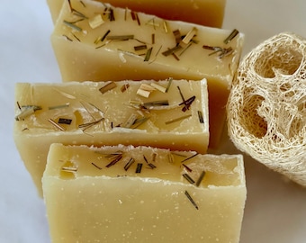 Lemongrass Sage Soap: Natural Vegan Bar Soap, Handmade in Halifax, Nova Scotia, Canada- Thoughtful Local Gift, Perfect for Self-Care
