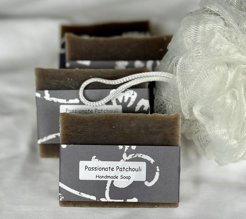 Passionate Patchouli Soap, vegan soap, mom gift, Nova Scotia soap, moisturizing soap, Halifax soap, Canada soap, patchouli soap, NS soap image 3