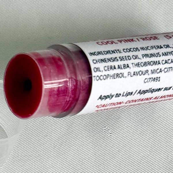 Handmade Vanilla Tinted Lip Shimmer: Natural Moisturizing Balm