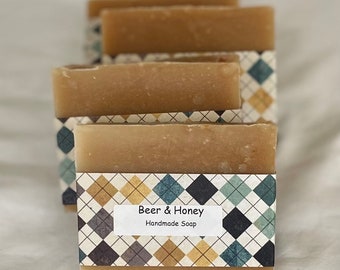 Beer & Honey Soap, NS soap, beer soap, Nova Scotia soap, moisturizing soap, Halifax soap, mom gift, Canada soap, natural soap, honey soap