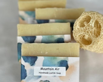 Mountain Air Soap, natural soap, essential oil soap, scrubby soap, moisturizing soap, Halifax soap, NS soap, loofah soap, Canada soap, soap