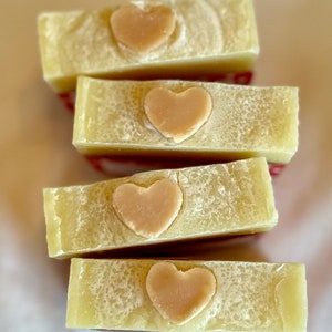 Happy Heart Soap, natural soap, essential oil soap, moisturizing soap, Halifax soap, Canada soap, vegan soap, mom gift, Nova Scotia soap image 4