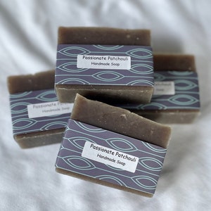 Passionate Patchouli Soap, vegan soap, mom gift, Nova Scotia soap, moisturizing soap, Halifax soap, Canada soap, patchouli soap, NS soap image 2