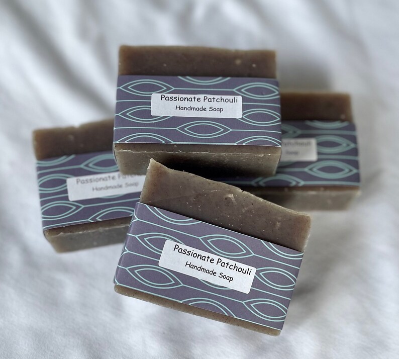 Passionate Patchouli Soap, vegan soap, mom gift, Nova Scotia soap, moisturizing soap, Halifax soap, Canada soap, patchouli soap, NS soap image 2