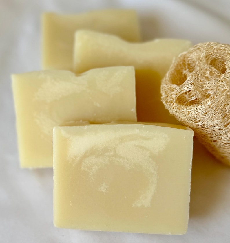 Unscented Shea Butter Jojoba Soap: Natural Vegan Bar for Sensitive Skin image 2