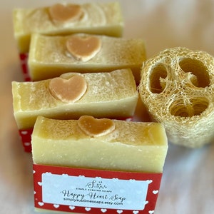 Happy Heart Soap, natural soap, essential oil soap, moisturizing soap, Halifax soap, Canada soap, vegan soap, mom gift, Nova Scotia soap image 9