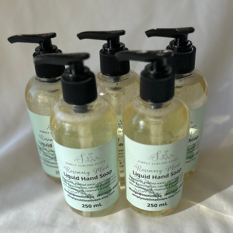 Natural liquid soap, liquid soap, vegan soap, moisturizing soap, Halifax soap, hand soap, citrus soap, Canada soap, mom gift, NS soap, soap image 8