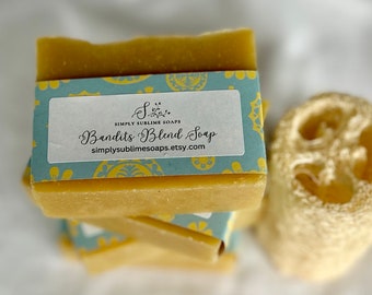 Bandits' Blend Soap, essential oil soap, handmade soap, moisturizing soap, Halifax soap, Canada soap, vegan soap, spicy soap, NS soap