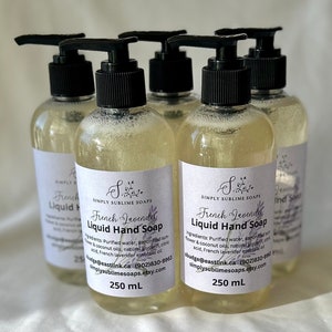 Natural liquid soap, liquid soap, vegan soap, moisturizing soap, Halifax soap, hand soap, citrus soap, Canada soap, mom gift, NS soap, soap image 3