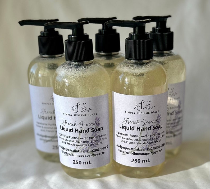 Natural liquid soap, liquid soap, vegan soap, moisturizing soap, Halifax soap, hand soap, citrus soap, Canada soap, mom gift, NS soap, soap image 3