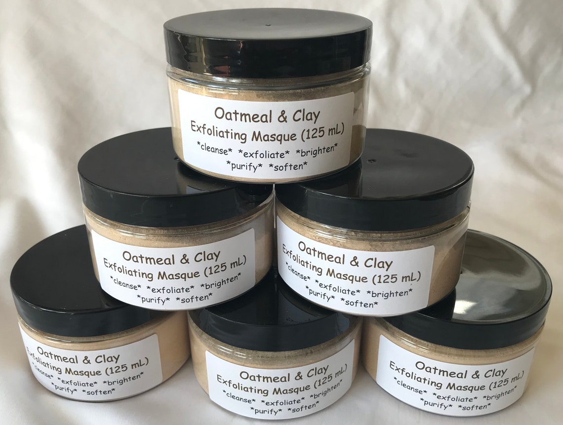 Oatmeal & Clay Exfoliating Masque Face Scrub Face Mask Etsy Canada