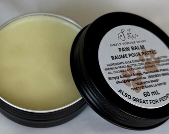 Natural Paw Balm: Handmade Pet Paw Treatment (2 oz/60 mL)