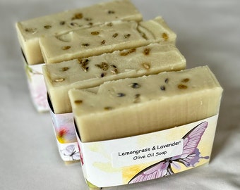 lemongrass & lavender soap, natural soap, essential oil soap, handmade soap, moisturizing soap, Halifax, Hubbards, Canada, Castile soap, bar