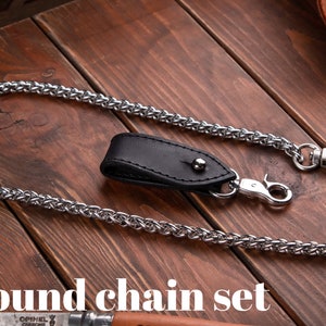 Chain Wallet, Biker Wallet Personalized, Leather Long Trucker Wallet ...
