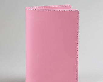 Leather passport holder pink, personalized passport wallet, passport holder for women, family passport holder, passport cover billfold