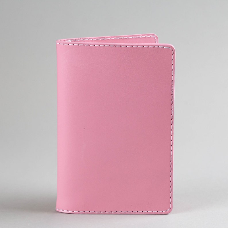Cartera para pasaporte personalizada, porta pasaporte para mujer, porta pasaporte familiar, funda para pasaporte plegable, funda para pasaporte, billetera rosa para documentos imagen 2