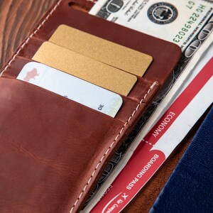 Cartera para pasaporte personalizada, porta pasaporte para mujer, porta pasaporte familiar, funda para pasaporte plegable, funda para pasaporte, billetera rosa para documentos imagen 8