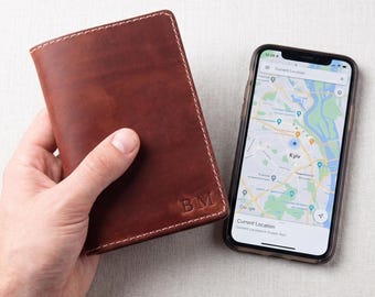 Passport cover, engraved leather passport holder, passport wallet, gifts for him, custom passport case, passport sleeve, family passport