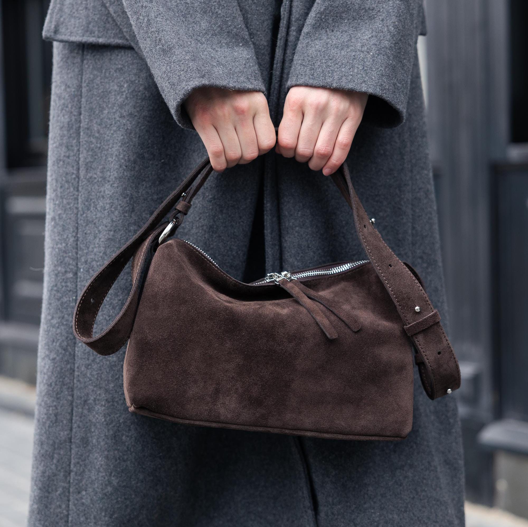 Camel Suede Bag - Etsy