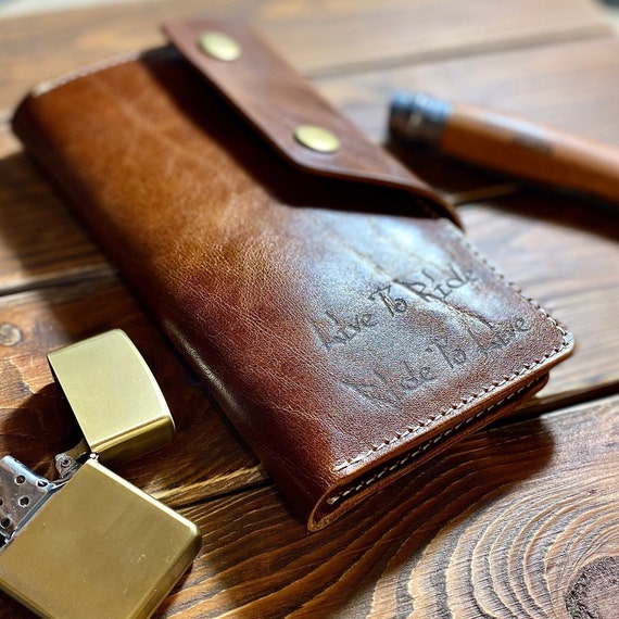 Cash envelope wallet with id window, engraved biker wallet with chain, chain wallet, trucker wallet, cowboy wallet