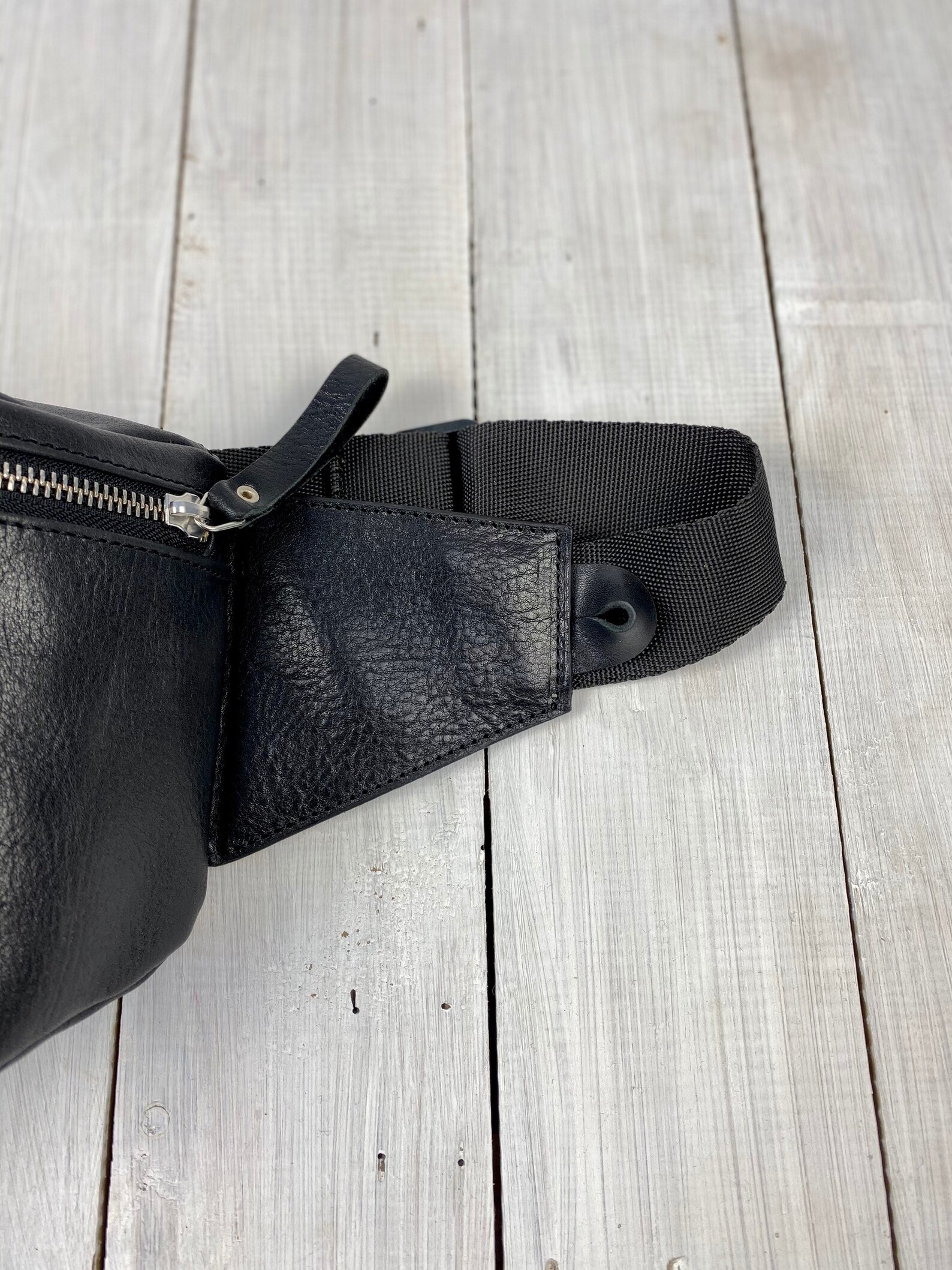 Handmade Leather Hip Bag Mens Festival Leather Cross Body Etsy