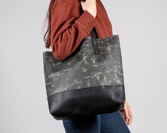 Joli sac fourre-tout en cuir pour femme avec poche, grand sac à bandoulière, fourre-tout classique, sac de courses, sac pour ordinateur portable pour étudiante infirmière, sac de travail