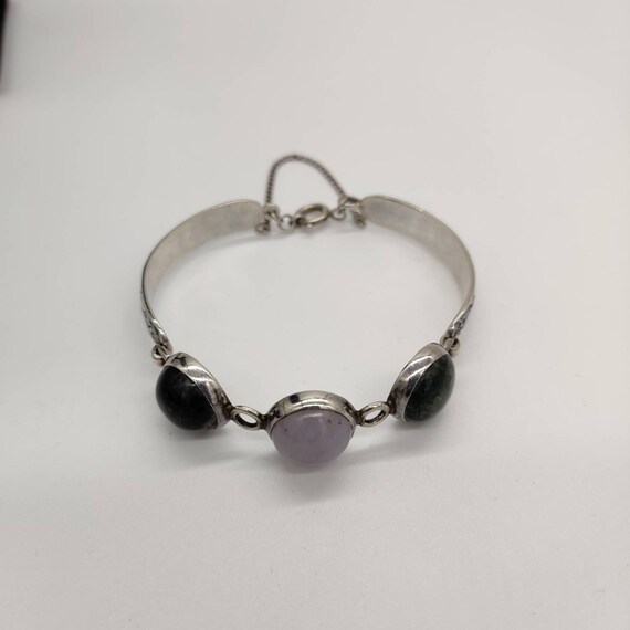 Shetland Silver & Agate Bracelet