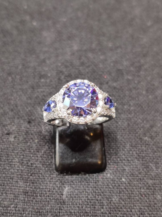 Multistone Silver Ring