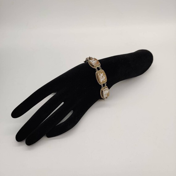 Silver Cameo Souvenir Bracelet
