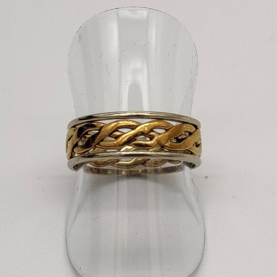 Celtic Gold & Silver Ring