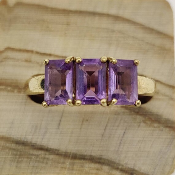 Amethyst Trilogy Ring