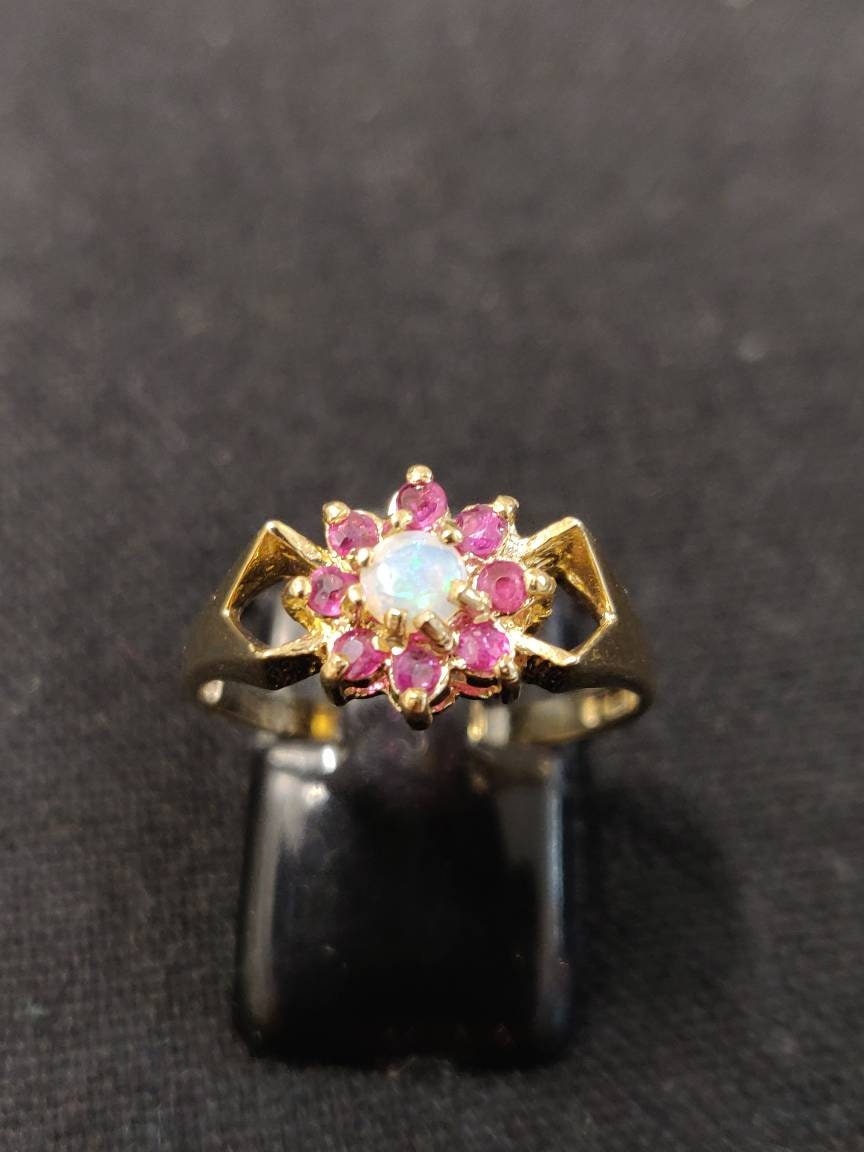 opal and ruby rings