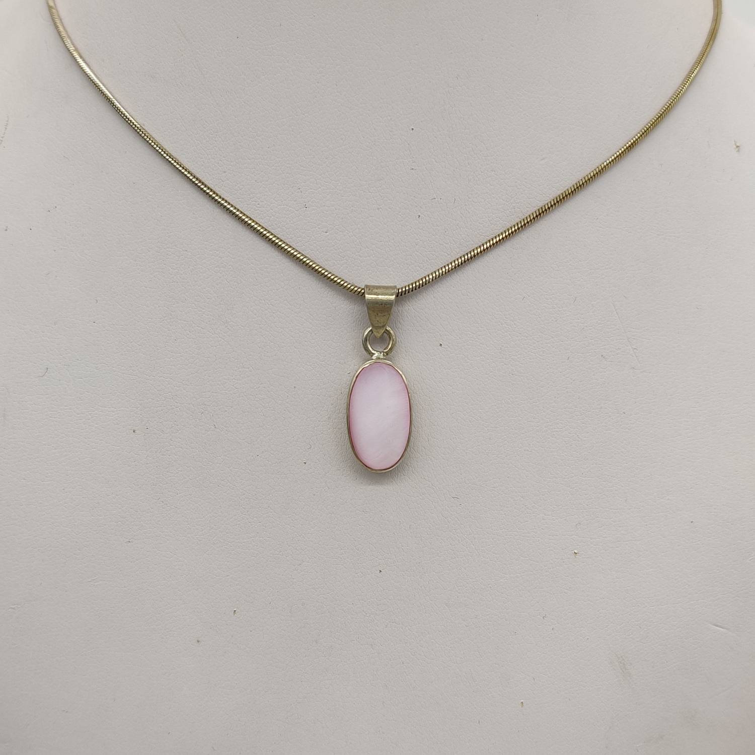 Pink moonstone necklace deals