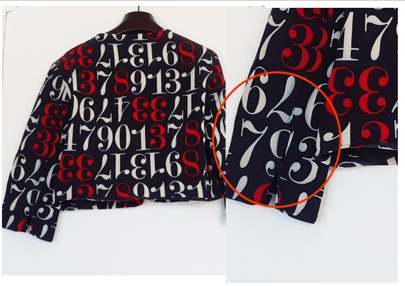 RARE Moschino Cheapandchic Jaket Numbers Printed - Etsy