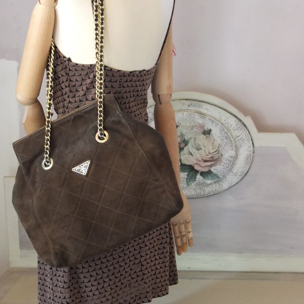 prada gold chain bag