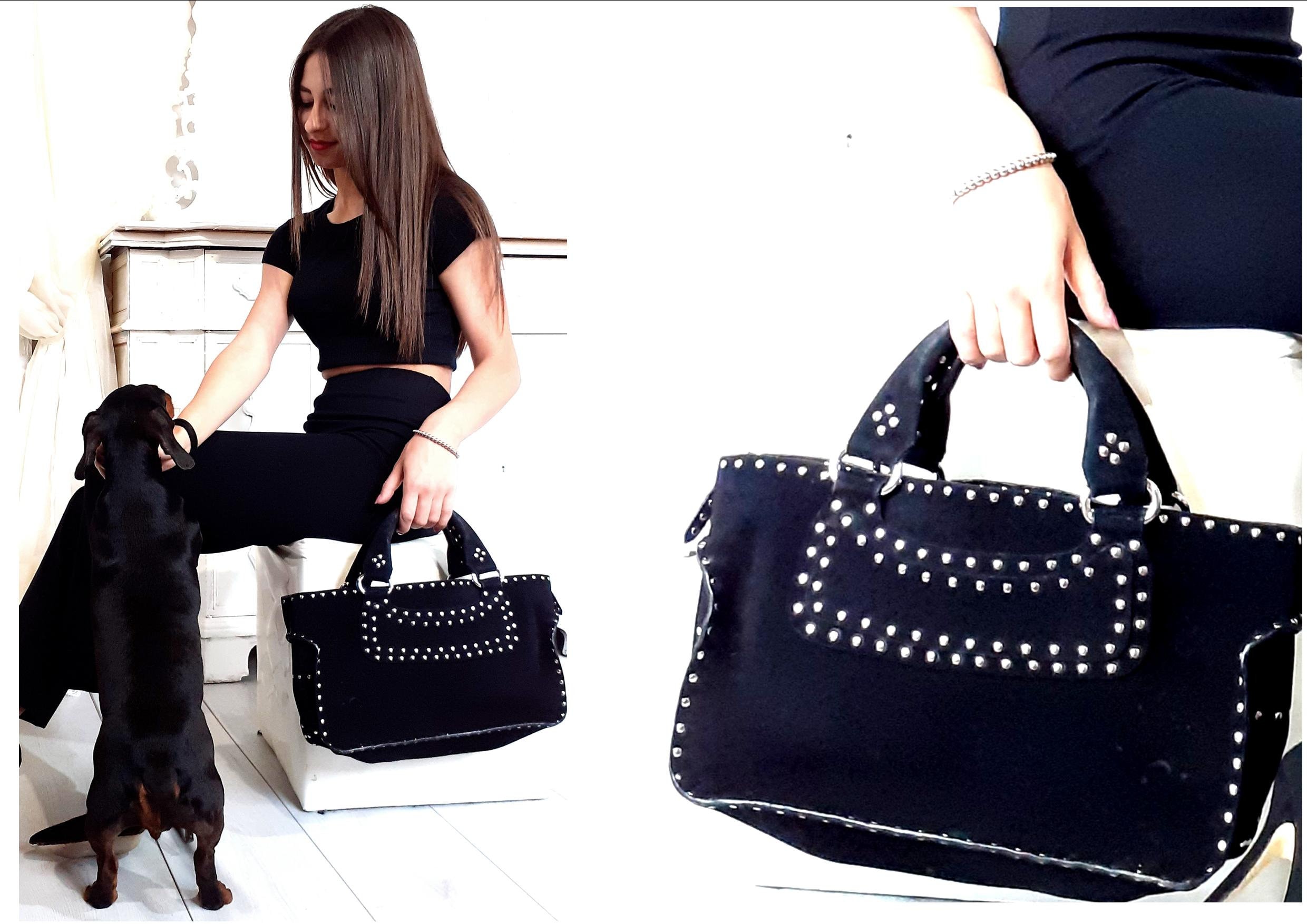 RARE CELINE Vintage Rivet Genuine Leather Handbag - Etsy RARE CELINE Vintage Rivet Genuine Leather Handbag - Etsy