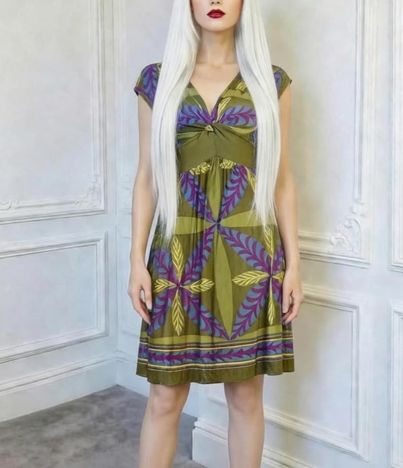alberta ferretti italian style vintage 90s dress image 1
