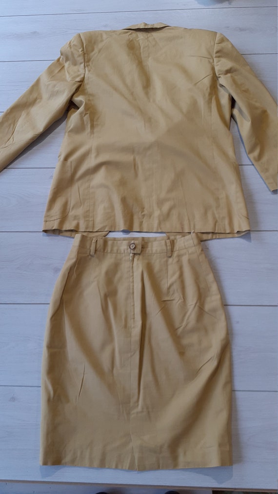 RARE vintage 80s BURBERRYS cotton suit - image 4