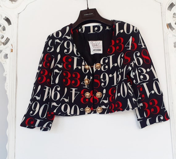 RARE Moschino Cheapandchic Jaket Numbers Printed - Etsy