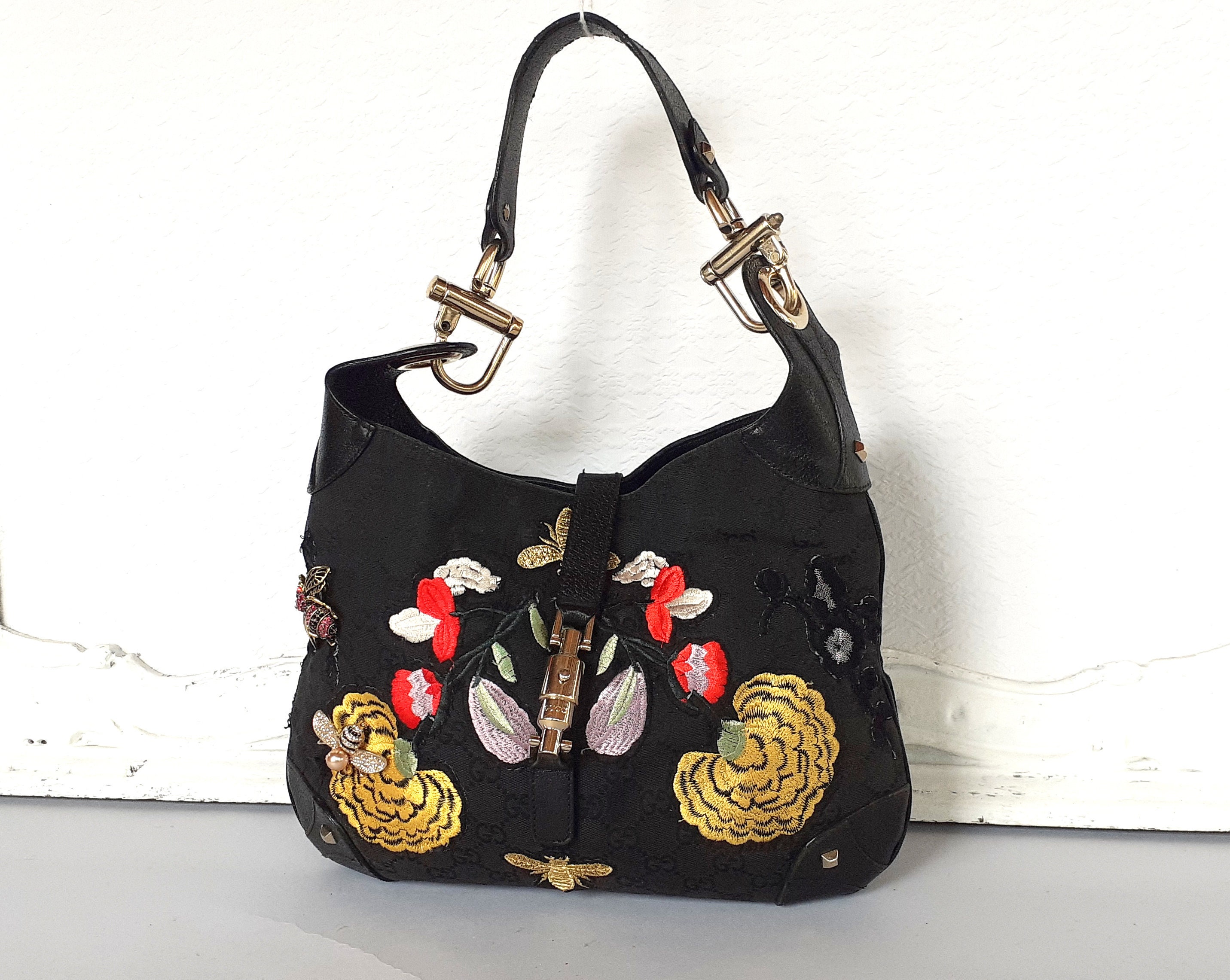 GUCCI Vintage 90s Personalized Bag Creative Mending - Etsy