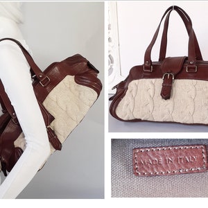 burberrys vintage wool bag