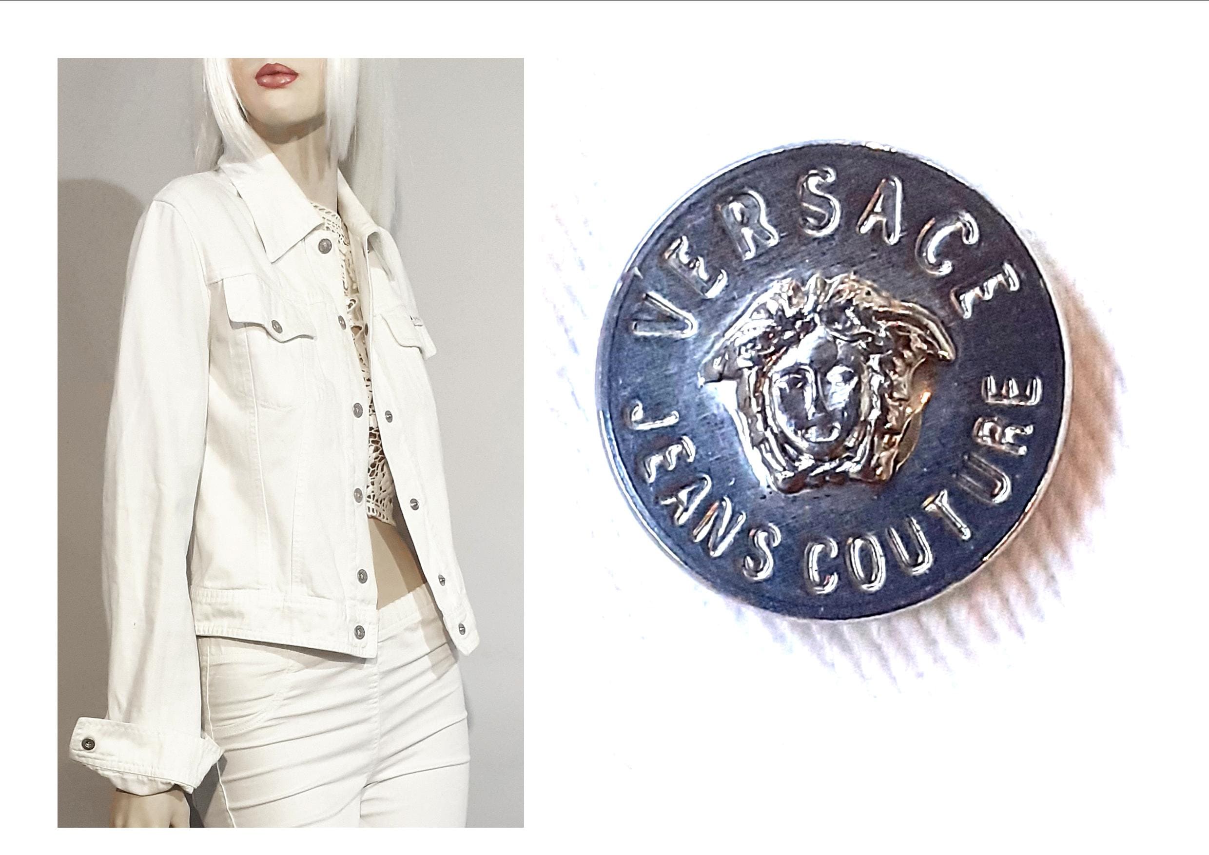VERSACE JEANS COUTURE＊ベスト＊90年代ヴィンテージ＊XS Versace Jeans Couture Mens Blue Denim Jeans Men Size 31/45