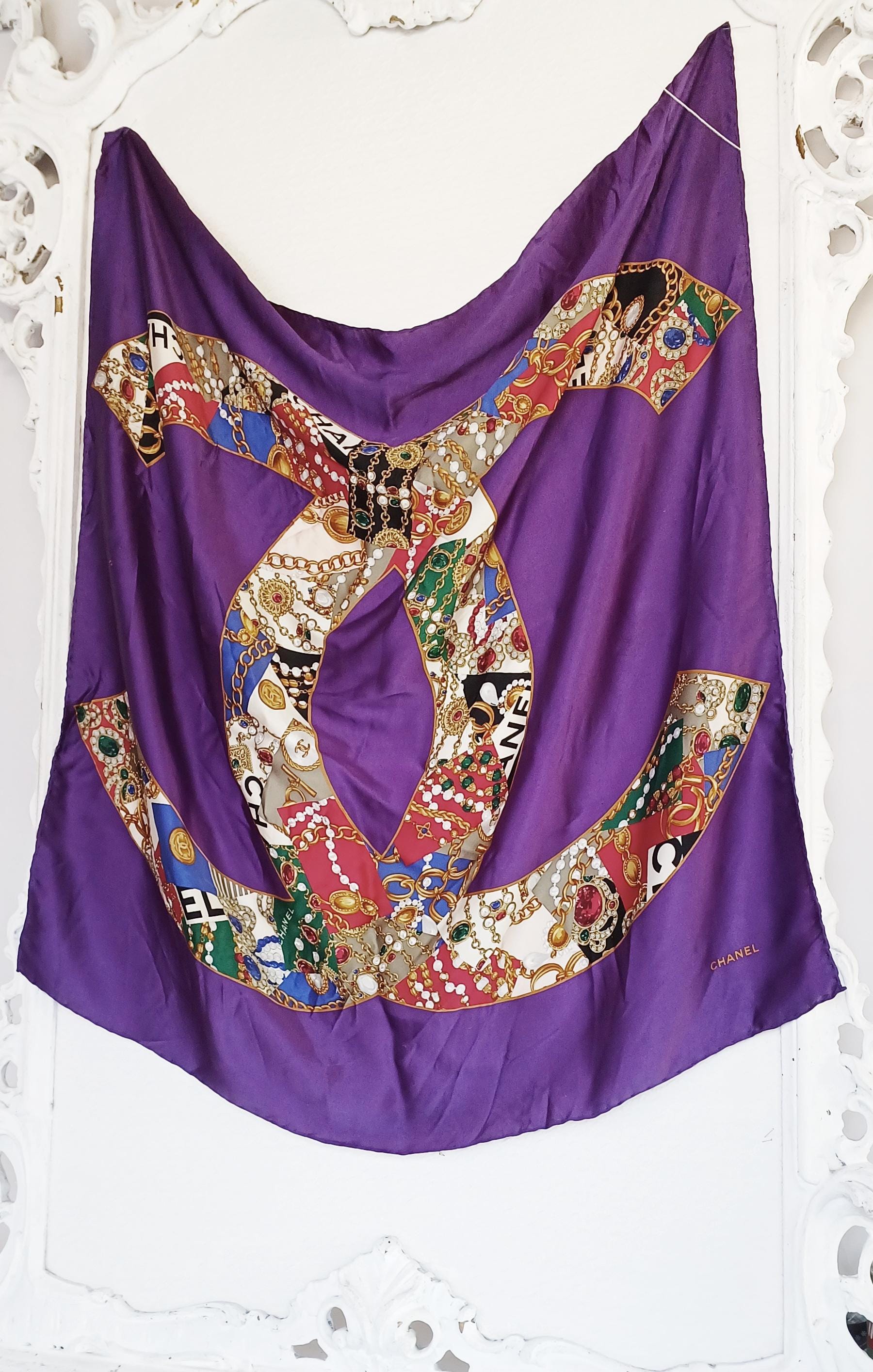 Vintage silk scarf chanel - Etsy 日本 Vintage silk scarf chanel - Etsy 日本