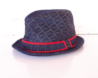 RARE chapeau vintage monogramme fendi