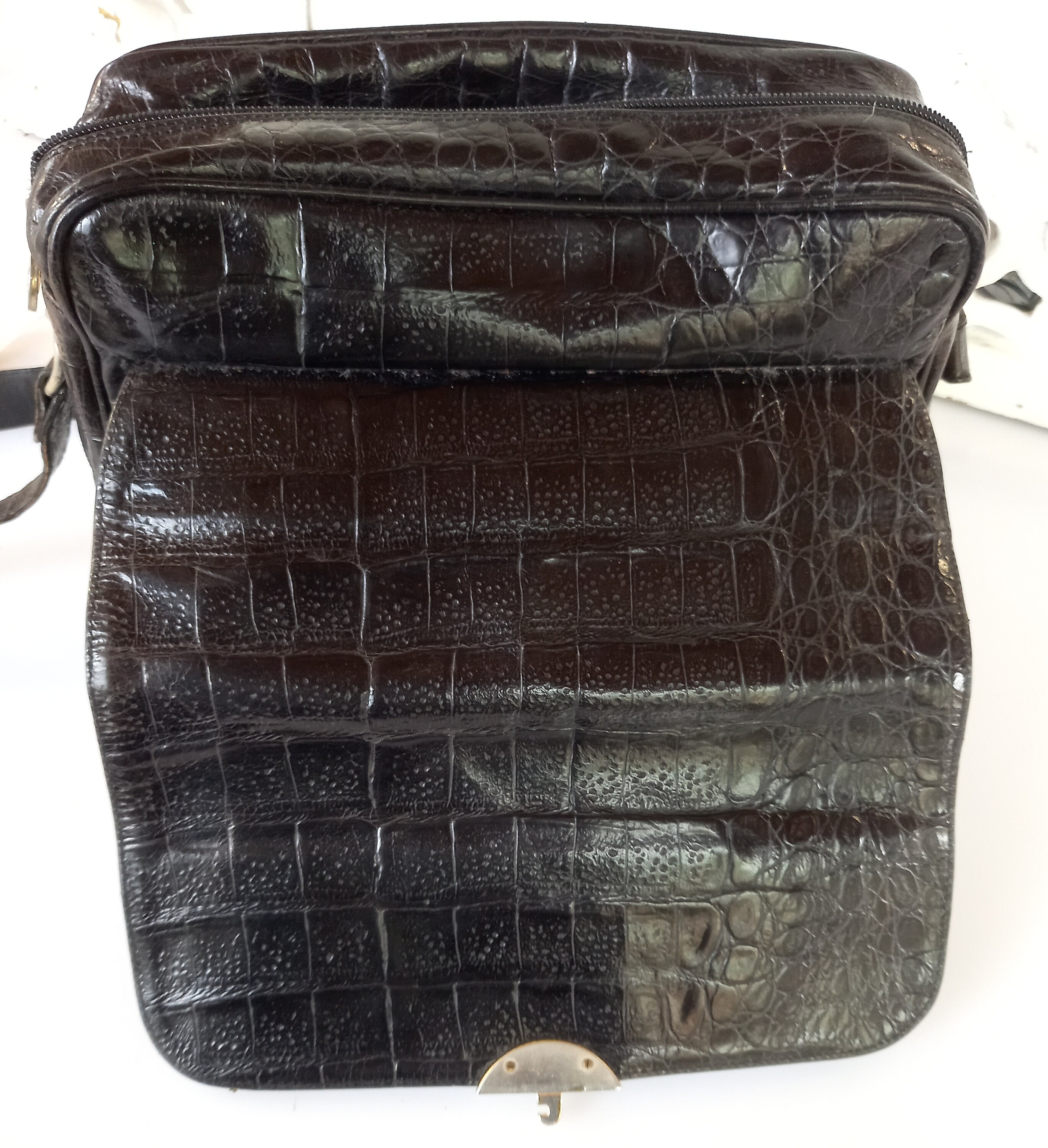 90s ヴィンテージ BRACCIALINI ロボット レザー ショルダーバッグ